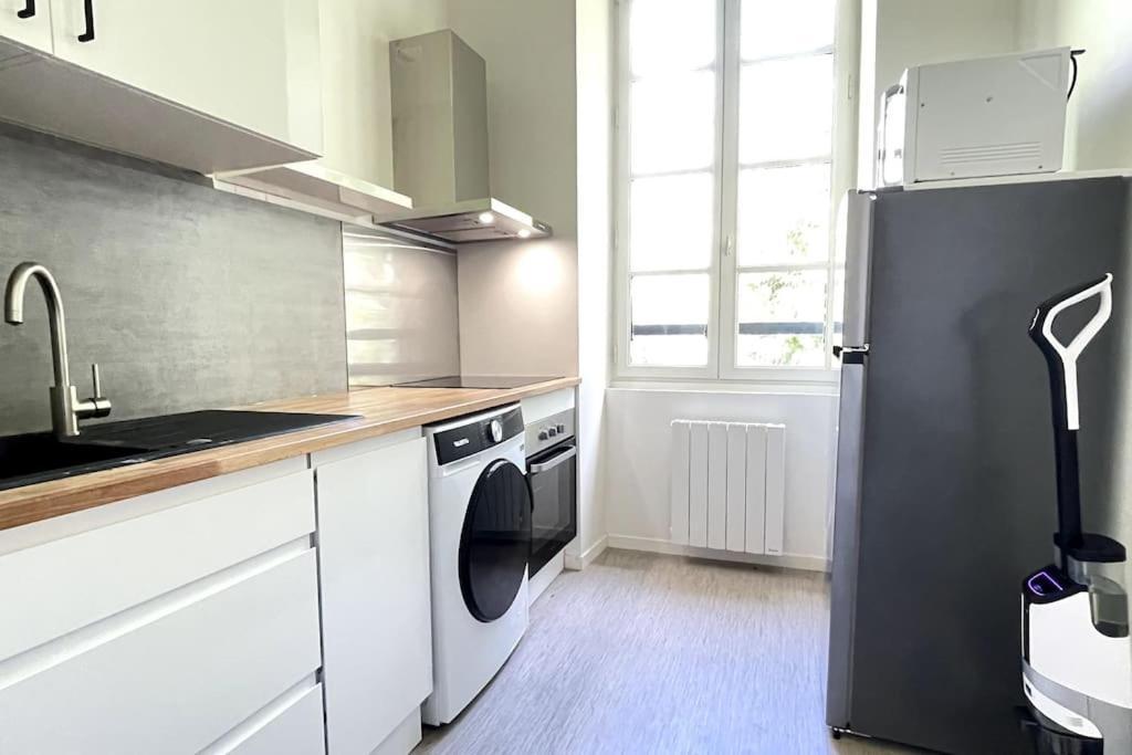 Le Manoir Mermoz : Appartement T2 Tout Equipe Rennes Buitenkant foto